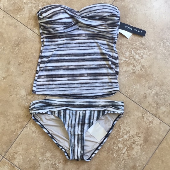 La Blanca Tankini Top and Bottom - Picture 6 of 6